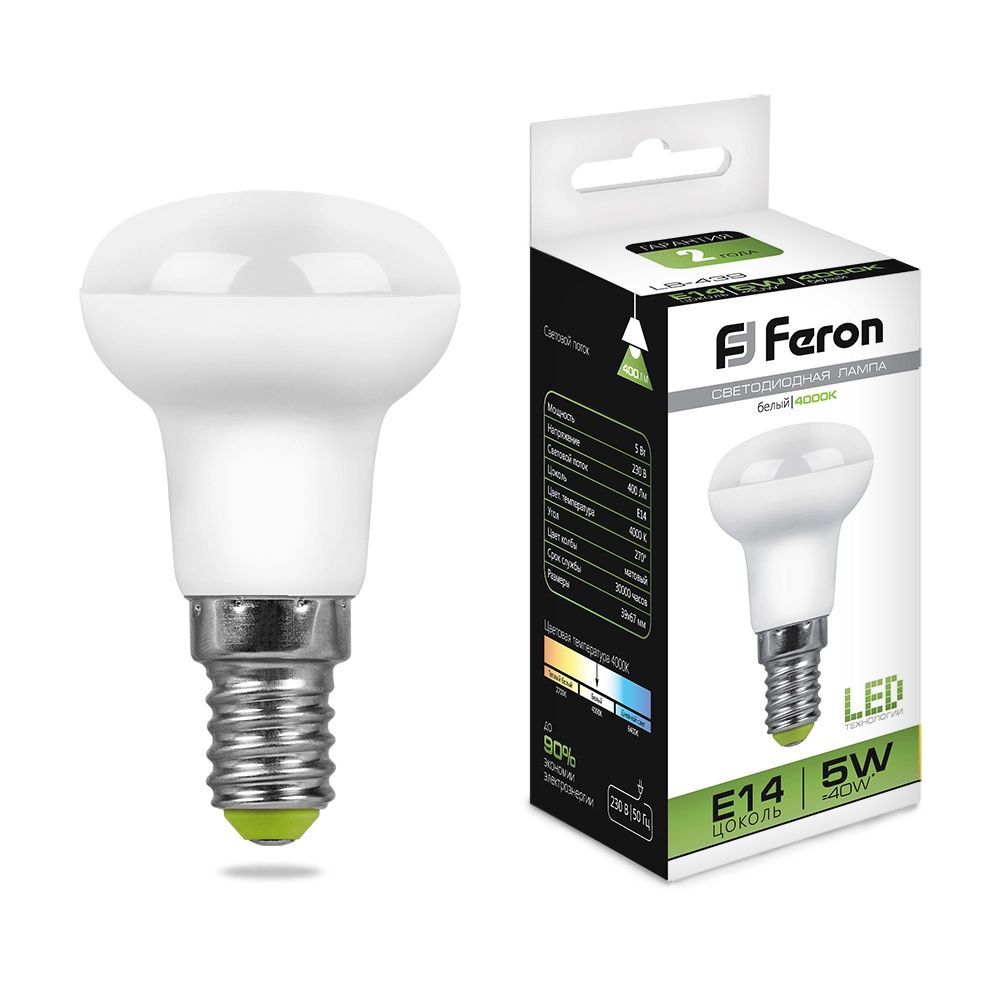 Лампа Feron LB-439 5W E14 4000K