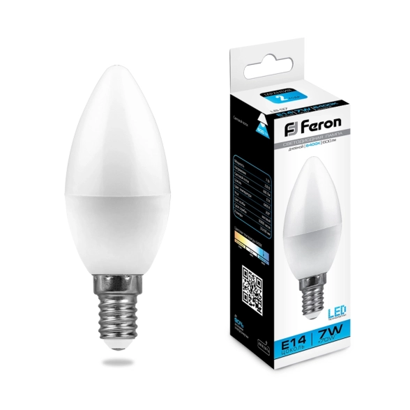 Лампа Feron LB-97 7W E14 6400K