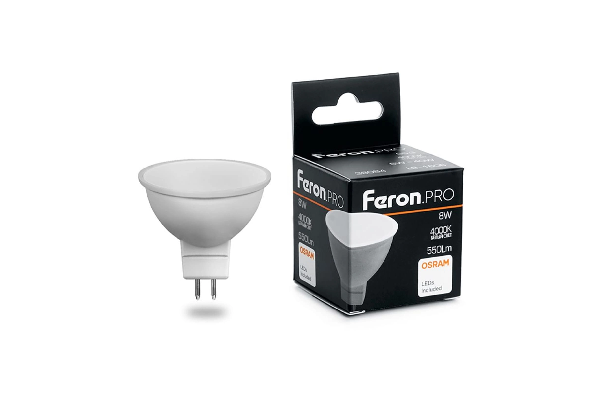 Лампа Feron OSRAM LED LB-1608 G5.3 8W MR16 4000K 230V