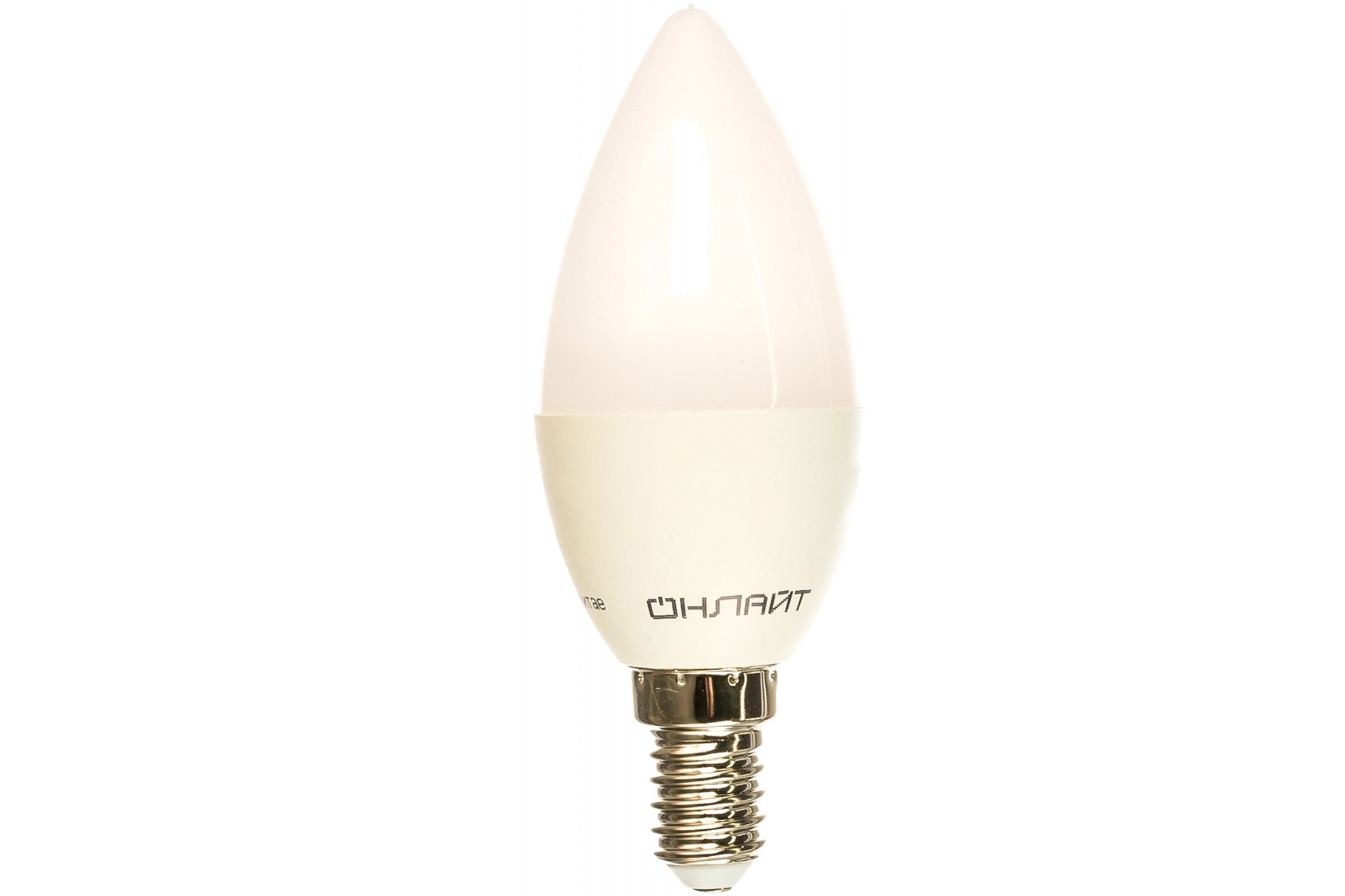 Лампа ОНЛАЙТ LED OLL-C37-10-230-4K-E14-FRO свеча 4000K