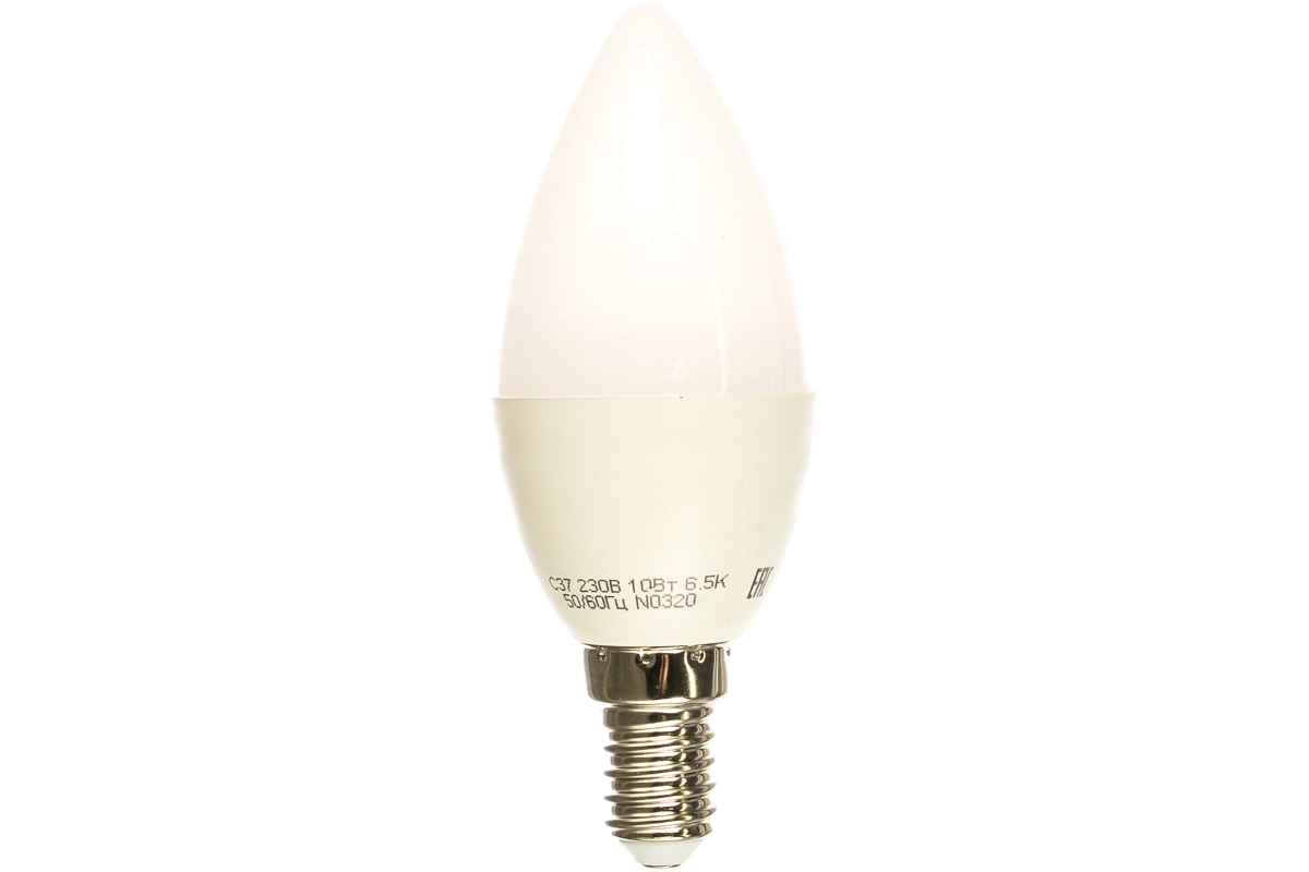 Лампа ОНЛАЙТ LED OLL-C37-10-230-6.5K-E14-FR свеча