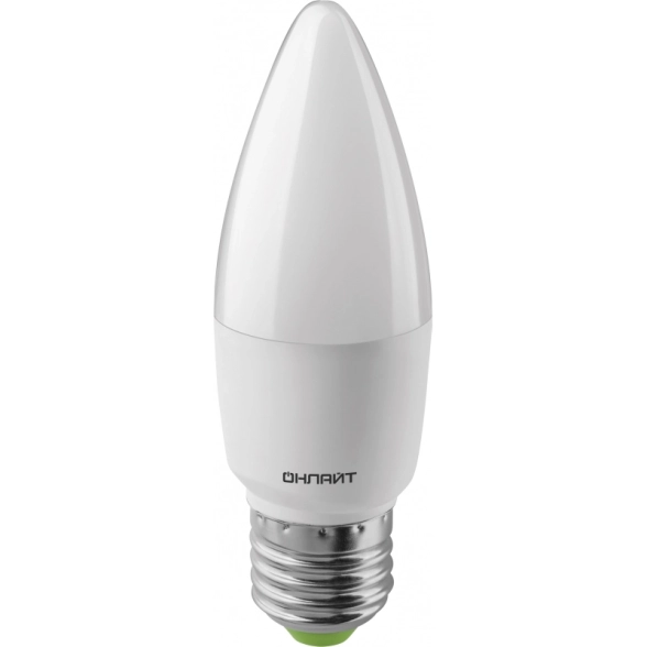 Лампа ОНЛАЙТ LED OLL-C37-10-230-4K-E27-FR свеча