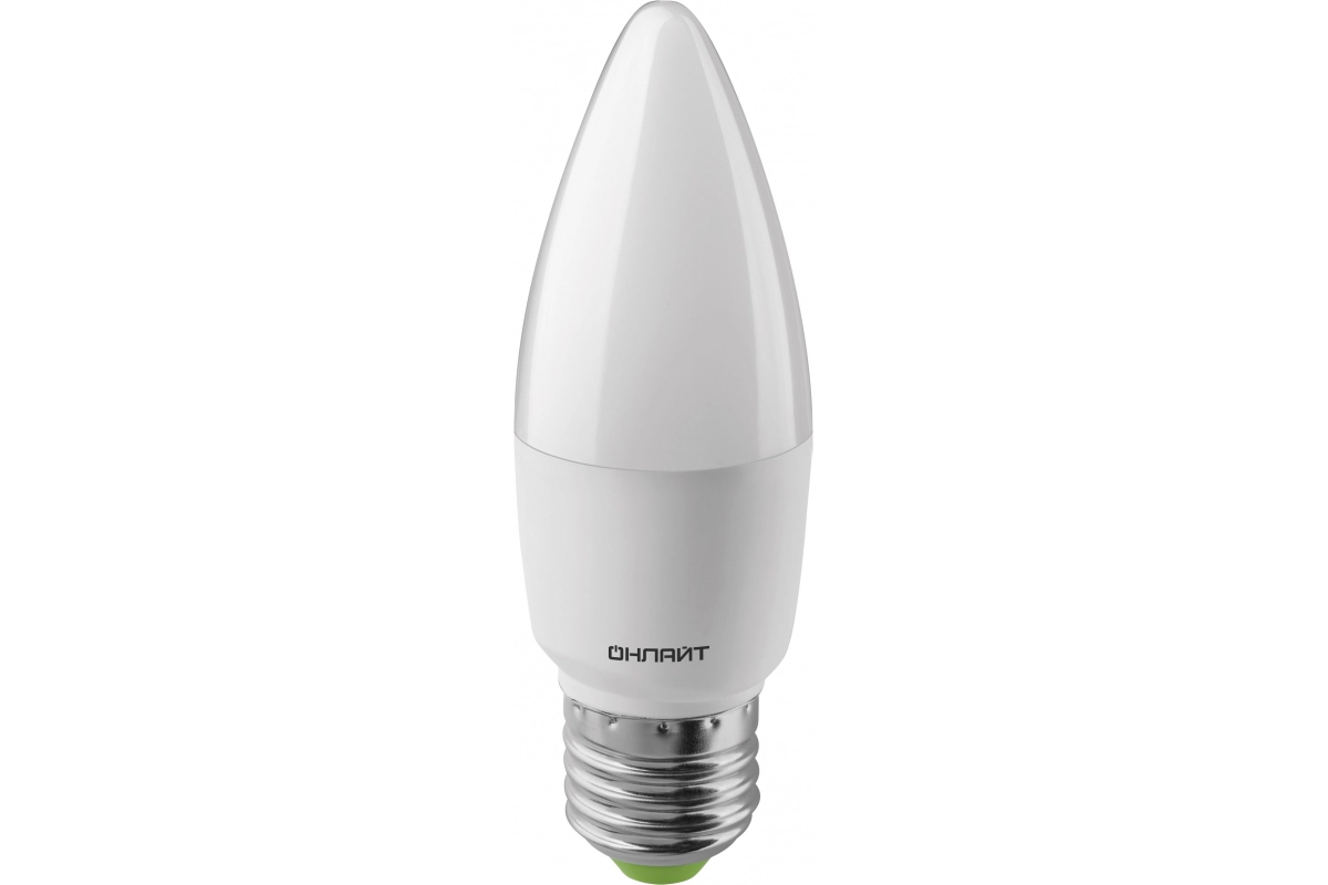 Лампа ОНЛАЙТ LED OLL-C37-10-230-4K-E27-FR свеча