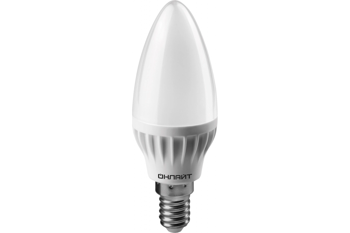 Лампа ОНЛАЙТ LED OLL-C37-8-230-6.5K-E14-FR свеча