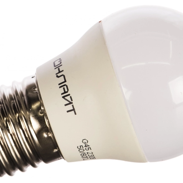Лампа ОНЛАЙТ LED OLL-G45-10-230-6.5K-E27 шар