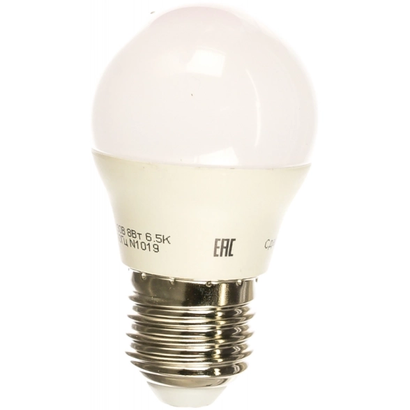 Лампа ОНЛАЙТ LED OLL-G45-8-230-6.5K-E27 шар