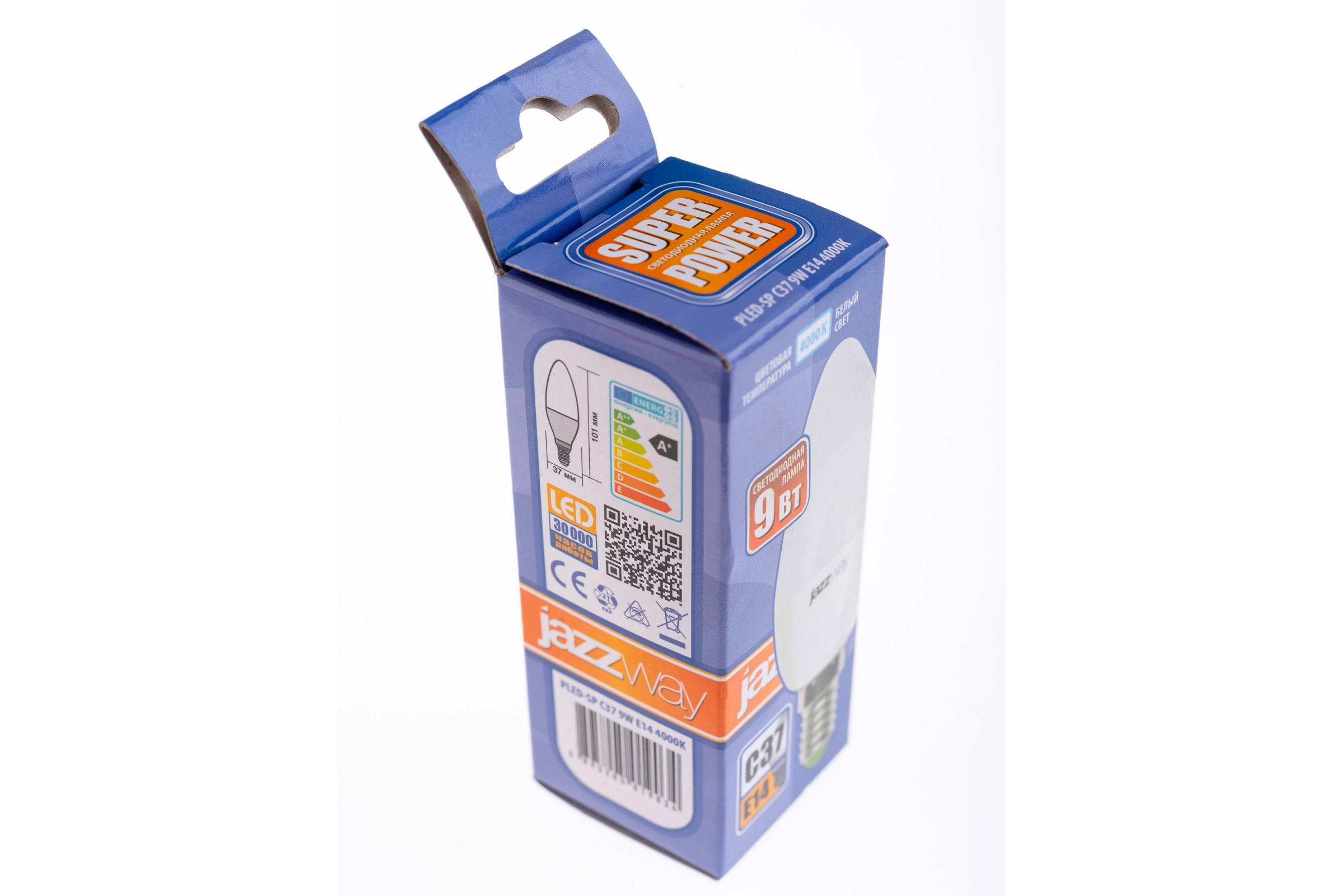 Лампа PLED-SP C37 9w E14 4000K-E Jazzway