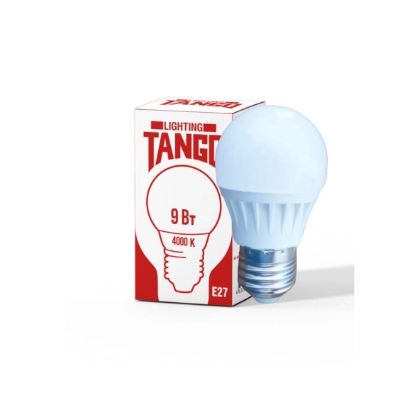 Лампа TANGO LED G45-9W-E27-W 4000K шарик