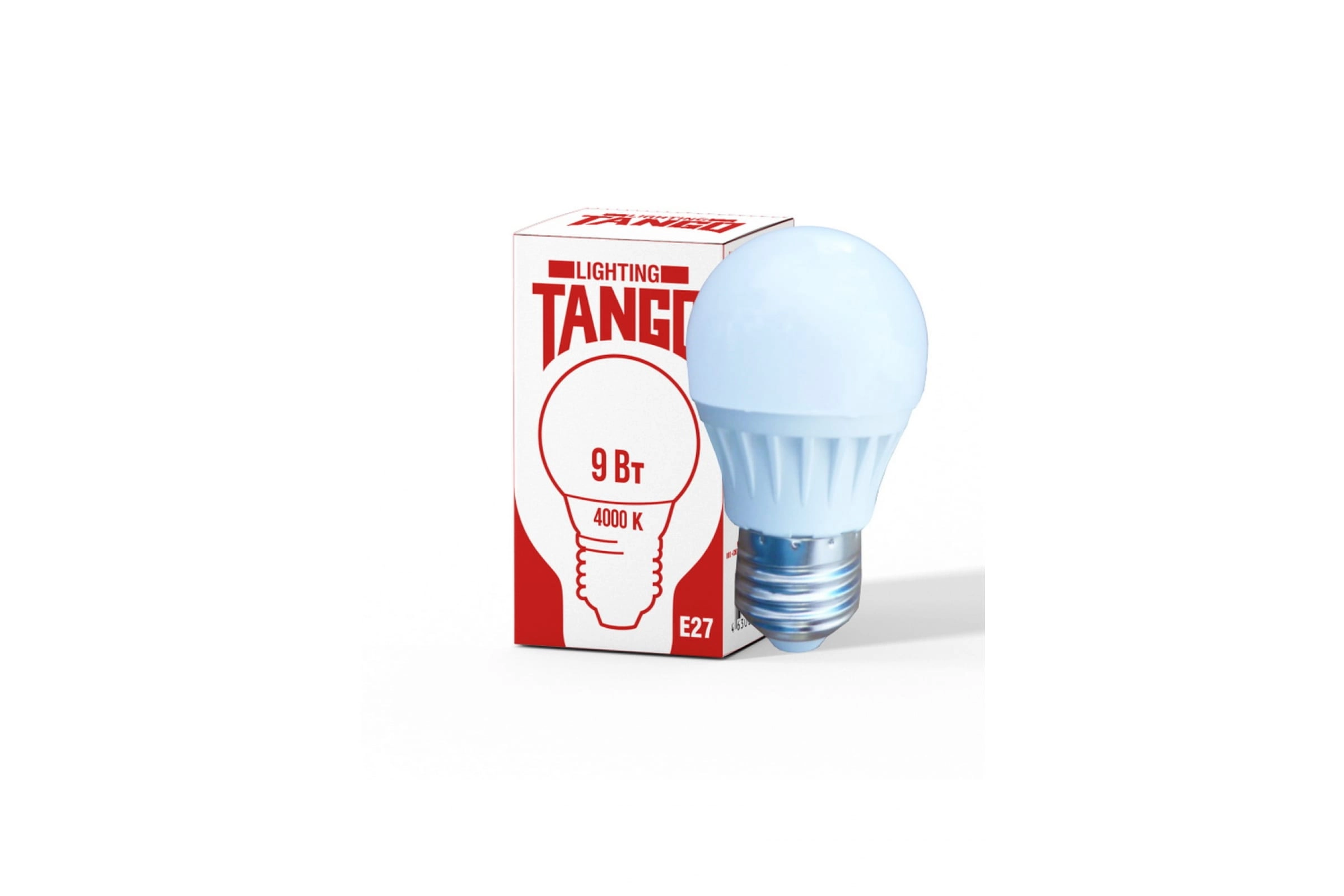 Лампа TANGO LED G45-9W-E27-W 4000K шарик