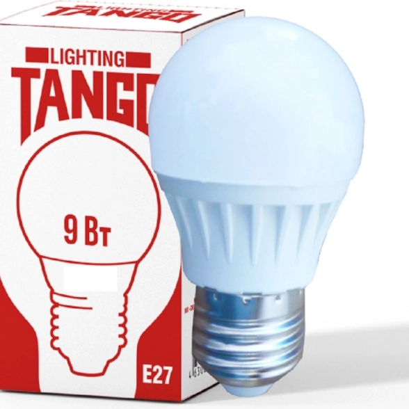 Лампа TANGO LED G45-9W-E27-WW 6500K шарик