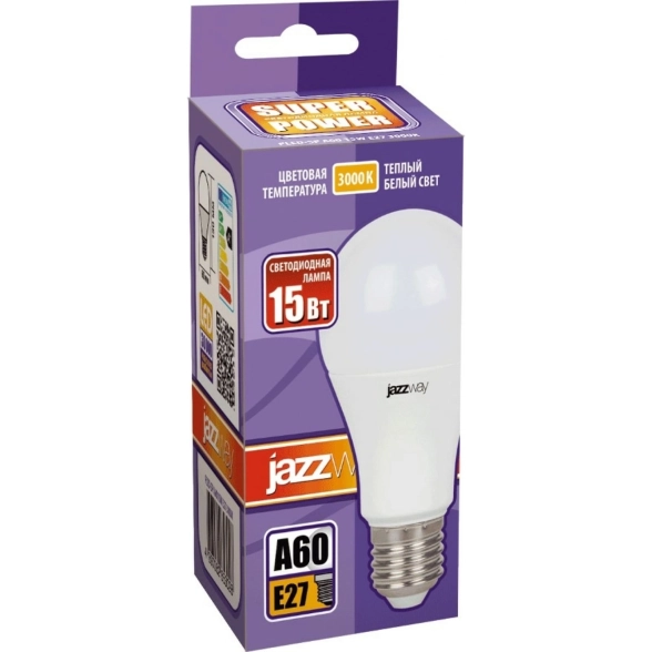 Лампа PLED-SP A60 15w E27 3000Kљ230/50 Jazzway