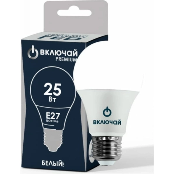Лампа Включай LED A80-25W-E27-W 4000K