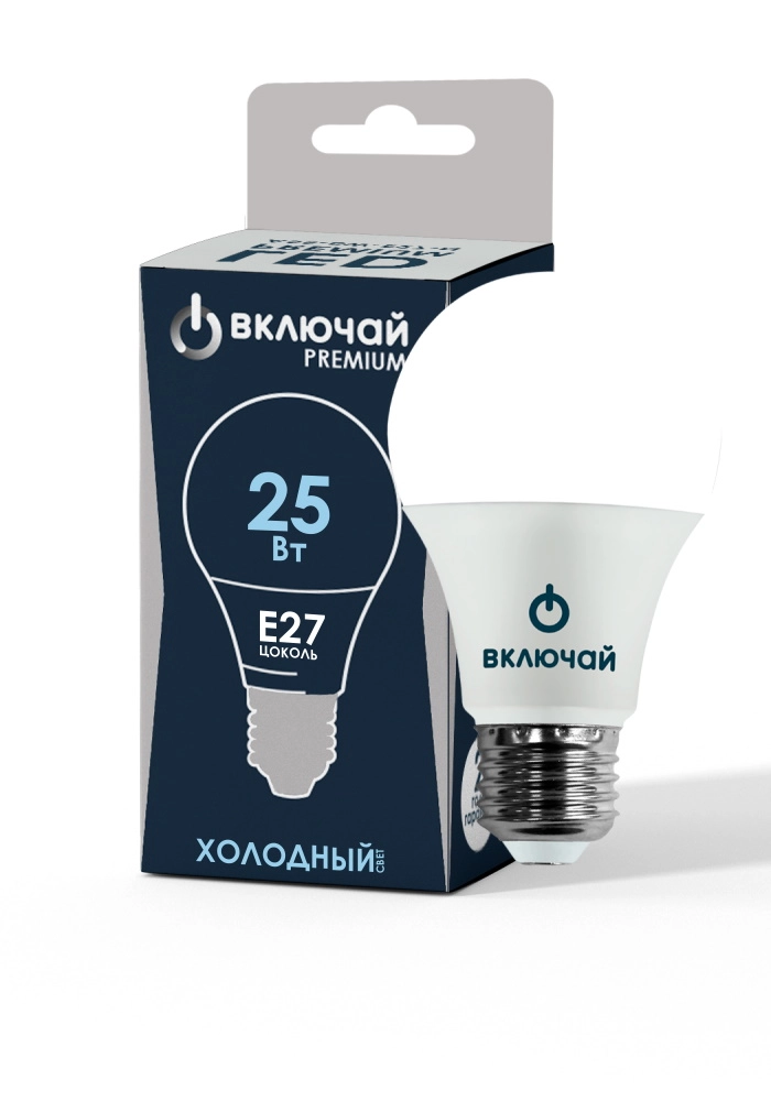 Лампа Включай LED A80-25W-E27-WW 6500K