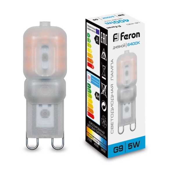Лампа Feron LB-430 5W G9 JCD9 6400K