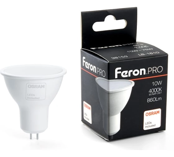 Лампа Feron LB-1610 10W G5.3 4000K MR16 230V
