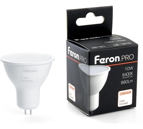 Лампа Feron LB-1610 10W G5.3 6400K MR16 230V