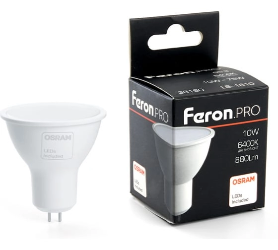 Лампа Feron LB-1610 10W G5.3 6400K MR16 230V