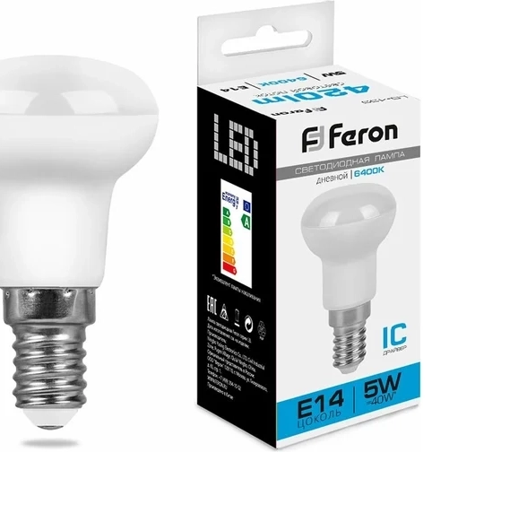 Лампа Feron LED LB-439 5W 230V E14 6400K R36 25518