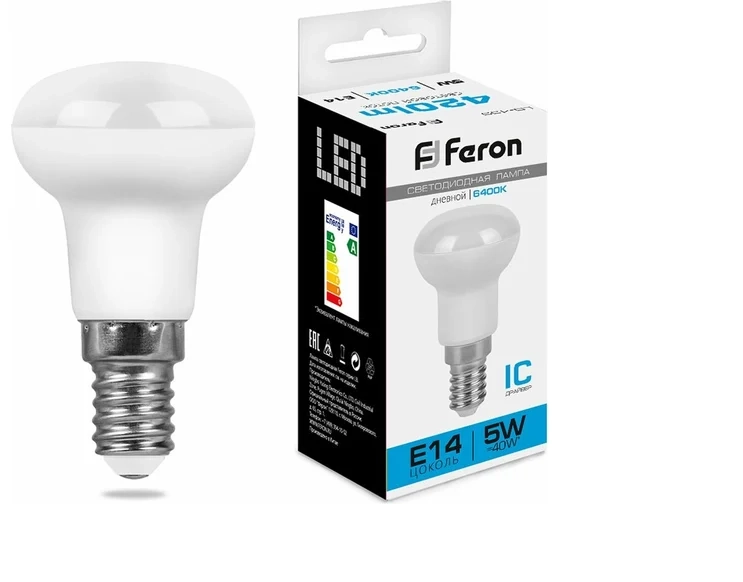 Лампа Feron LED LB-439 5W 230V E14 6400K R36 25518