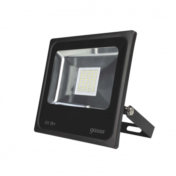Прожектор Gauss LED 20W IP65 6500K черный