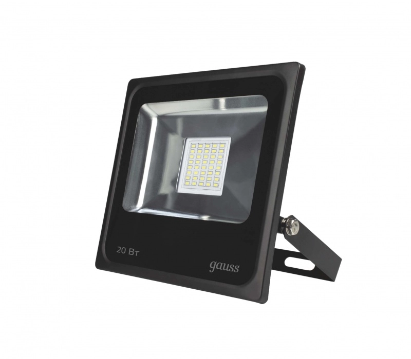 Прожектор Gauss LED 20W IP65 6500K черный