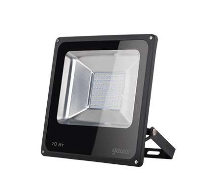 Прожектор Gauss Elementary LED 70W IP65 6500K черный