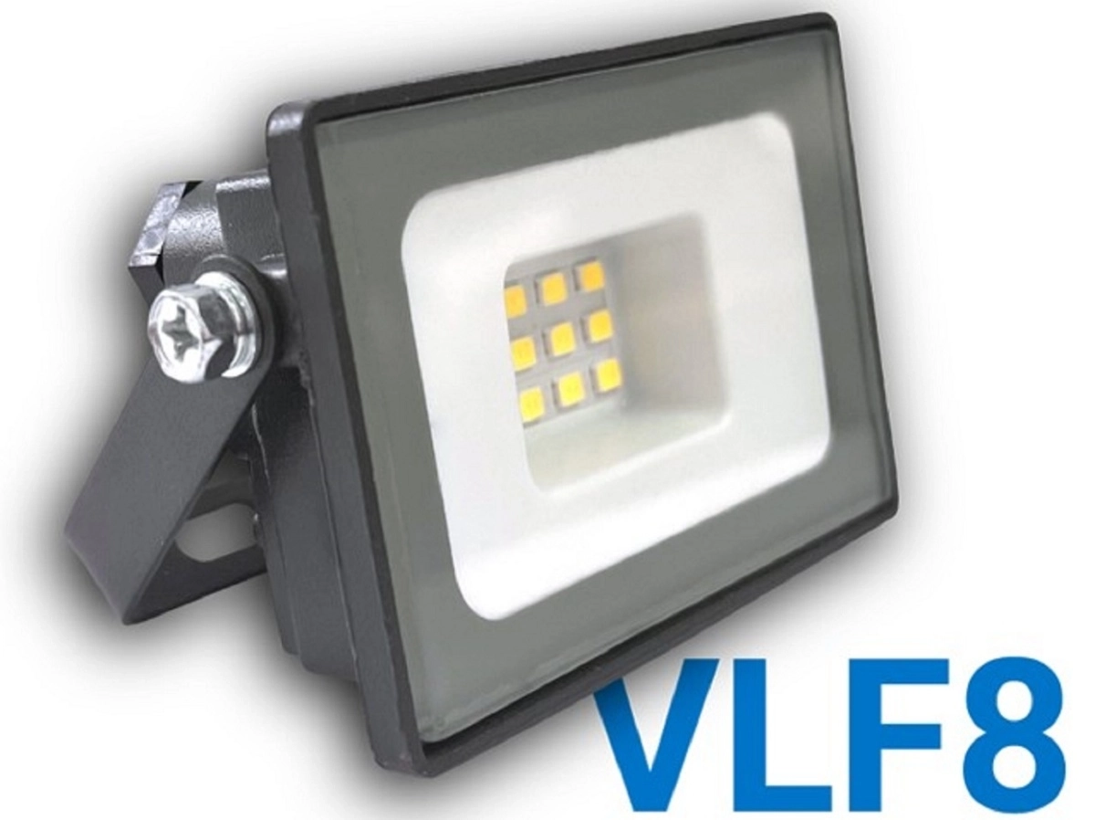 Прожектор LED VLF8-10-6500-G серый IP65 VKL electric
