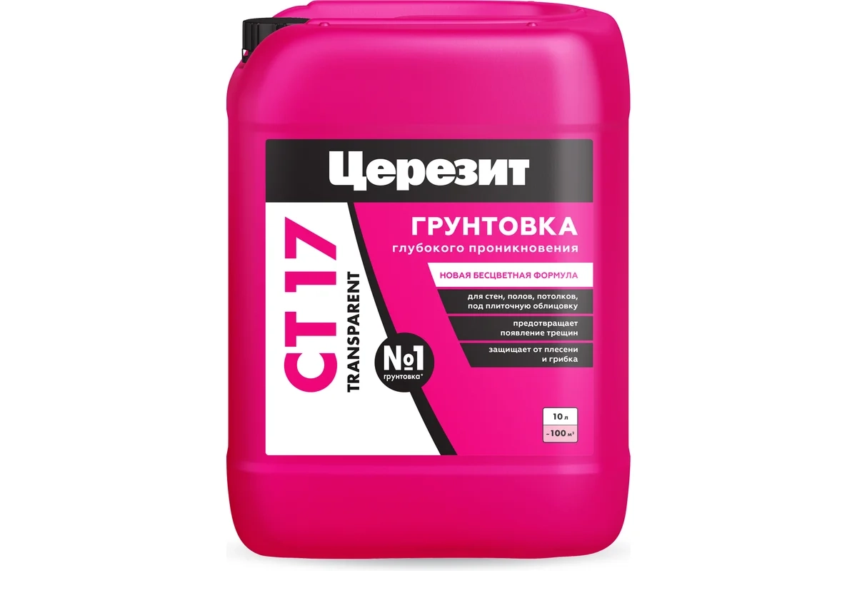 Грунтовка Церезит CT17 Transparent 10л