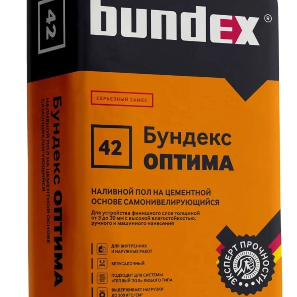 Наливной пол Бундекс ОПТИМА 25кг Россия