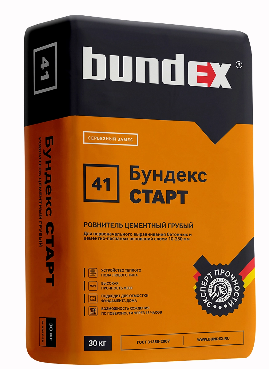 Стяжка высокопрочн.Бундекс Старт 30кг