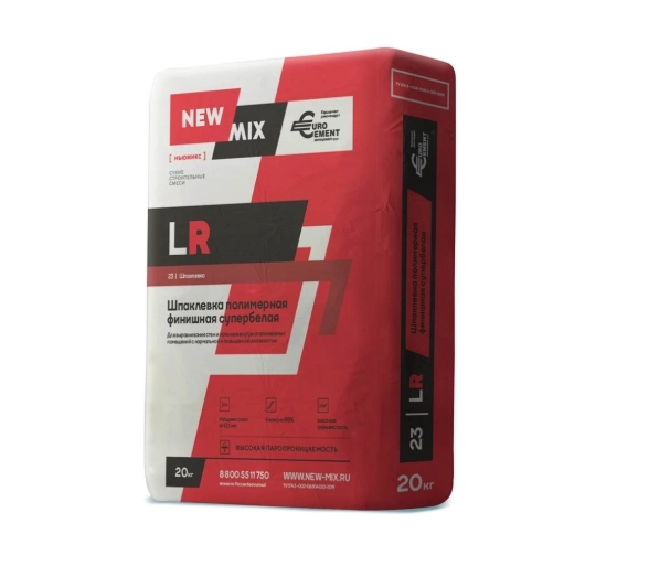 Шпатлевка полим.фин ЛР Супербелая 20кг
