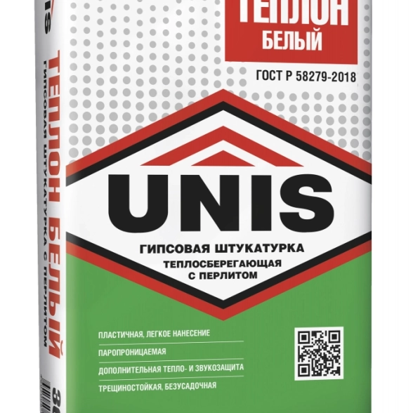 Штукатурка Юнис Теплон Белый 30кг