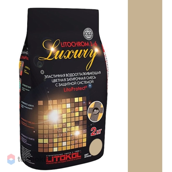 Затирка Litochrom 1-6 LUXURI С 60 Багама-бежевый 2 кг