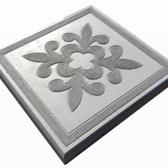 плитка тротуарная ЦВЕТОК Серая 30х30х3см Россия