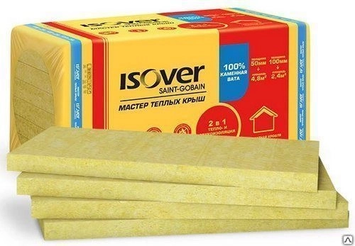Утеплитель Изовер Мастер Теплых Крыш 50х600х1000 0.24м3
