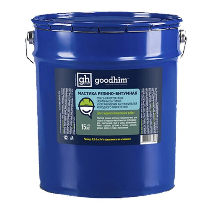 Мастика резино-битумная Goodhim P1 15,5кг 66088