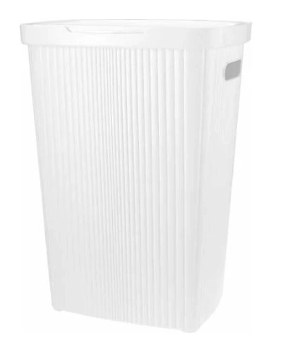 Корзина д/белья Velvet 45л белый 450х290х630мм