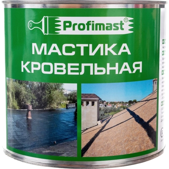 Мастика кровельная PROFIMAST 2л/1,8кг/металл