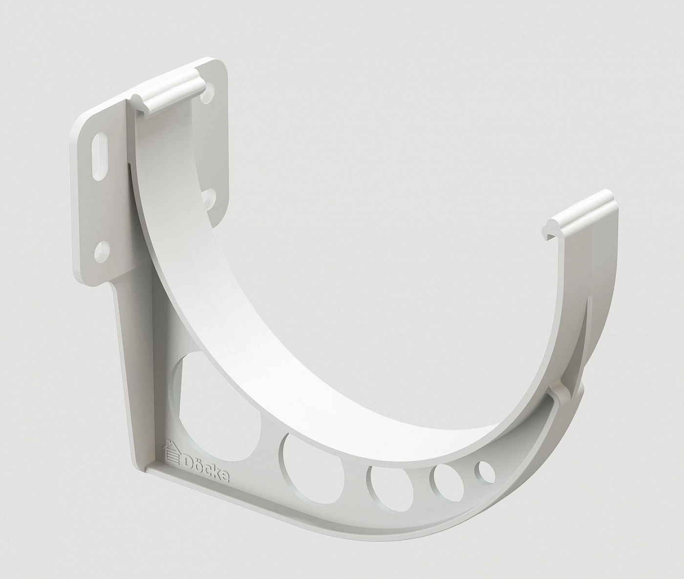 Кронштейн желоба мет DOCKE STANDARD 120*300мм белый
