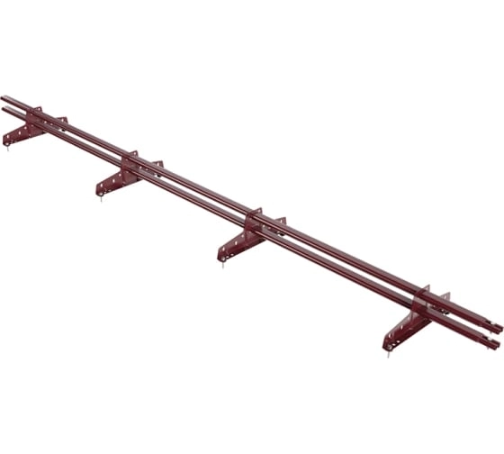 Снегозадержатель трубч. 3м 4-е опоры RAL3005