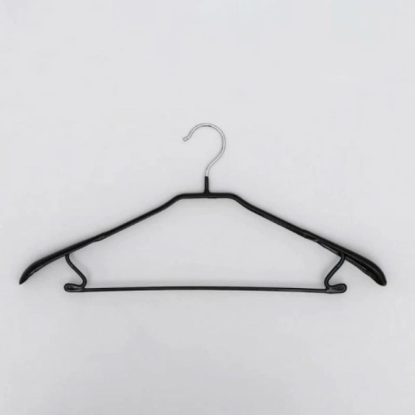 Вешалка-плечики 46-48р. антискольз. широк. черный 1290715