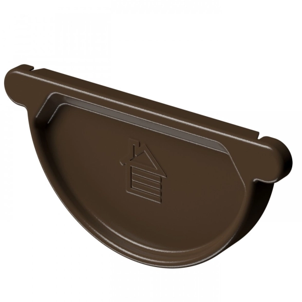Заглушка желоба DOCKE STAL PREMIUM D125 каштан