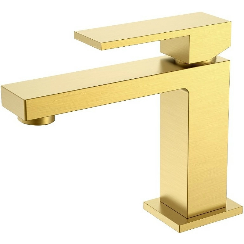Смеситель для умывальника Boheme QUBIC Matt Gold 471-MG