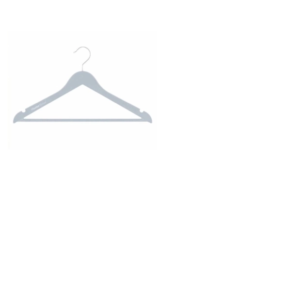 Вешалка-плечики пластиковые Кармен 43см дымчато-белый 75708