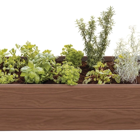 Кашпо-Грядка д/растений Maple Trough корич. 17209666
