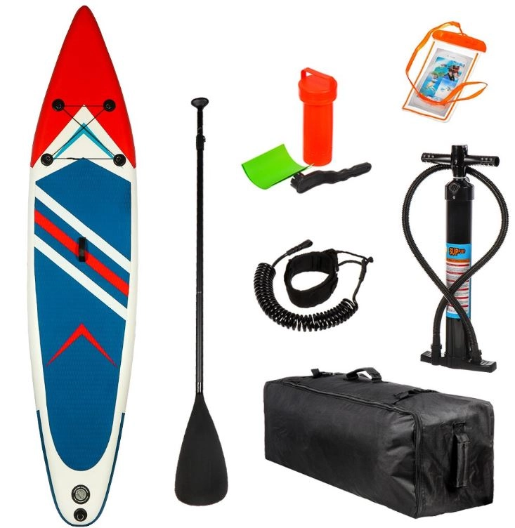 Доска Sup надувной 323x85x15см +насос/весло в сумке SBP65