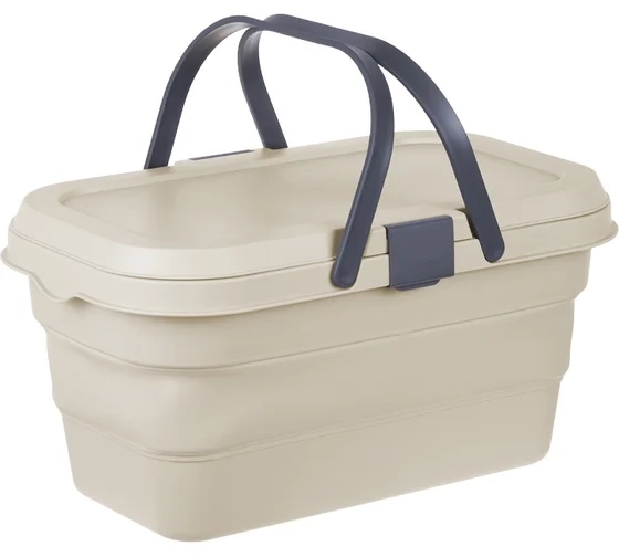 Корзина д/пикника Флекс 16л складная Латте М1239