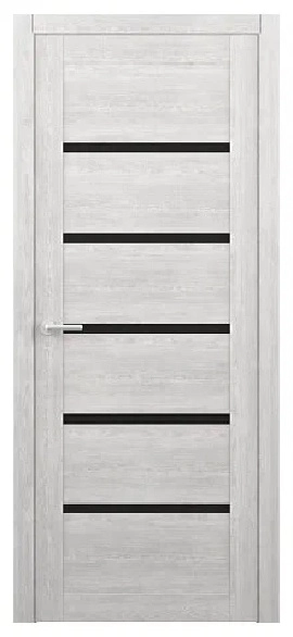 Дверь ДО Вена 600х2000 эко-шпон дуб нордик ст.черное