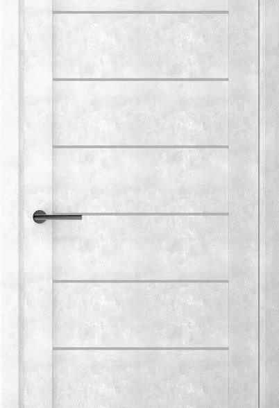 Дверь ДО Сеул 600х2000 эко-шпон бетон светлый ст.мателюкс