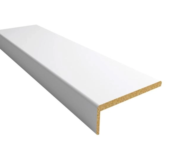 Наличник ПВХ софт белый гладкий 8x70 телескопический